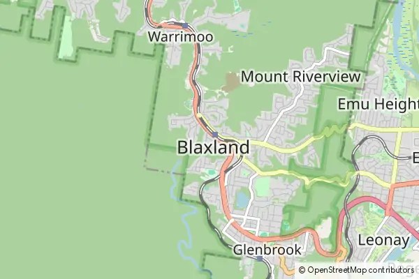 Mapa Blaxland