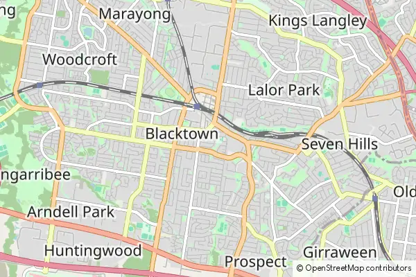 Mapa Blacktown