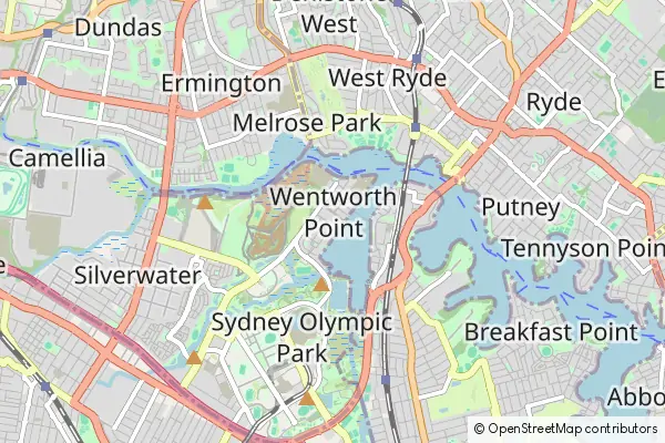 Mapa Wentworth Point