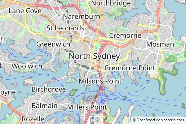 Mapa North Sydney