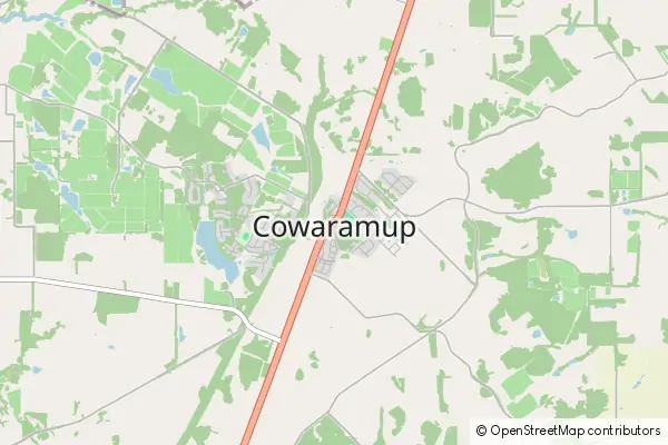 Mapa Cowaramup