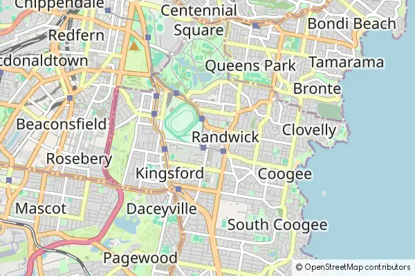 Mapa Randwick