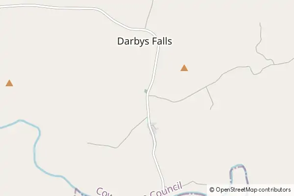 Mapa Darbys Falls