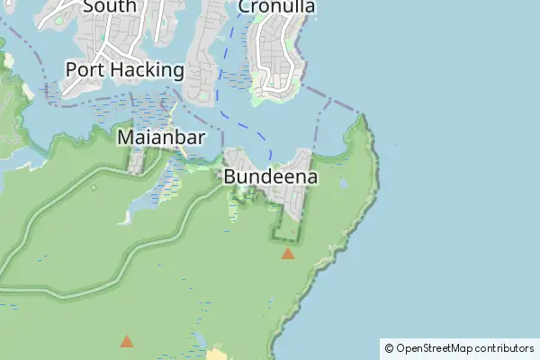 Mapa Bundeena