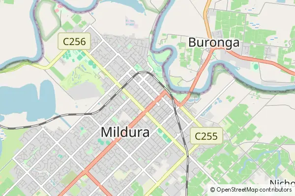 Mapa Mildura