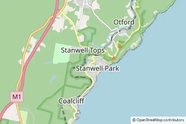 Mapa Stanwell Park