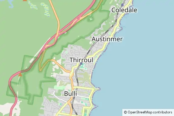 Mapa Thirroul