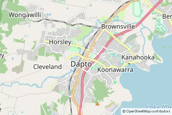 Mapa Dapto