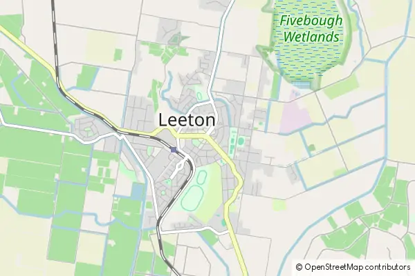 Mapa Leeton