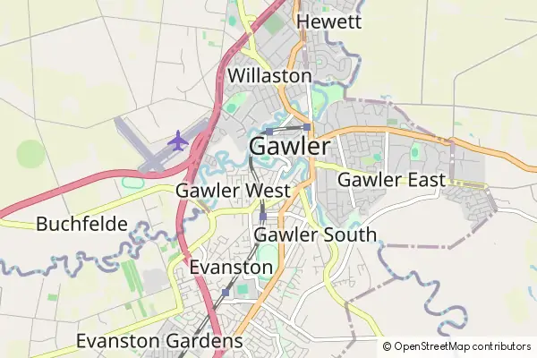 Mapa Gawler