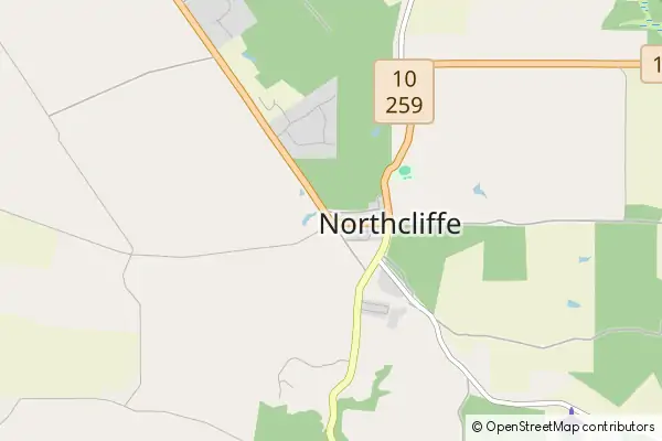 Mapa Northcliffe