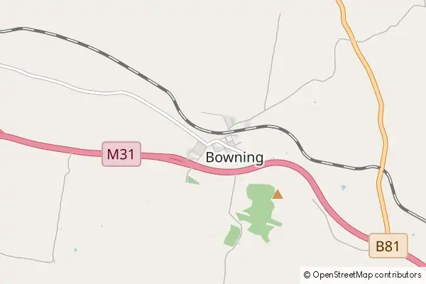 Mapa Bowning