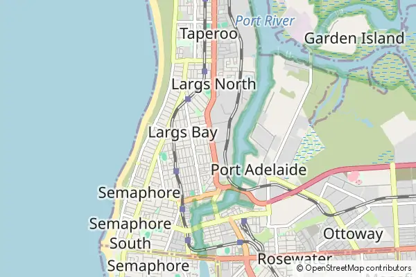 Mapa Largs Bay