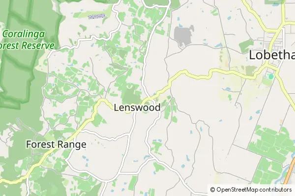 Mapa Lenswood