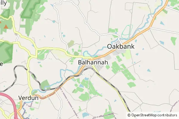 Mapa Balhannah