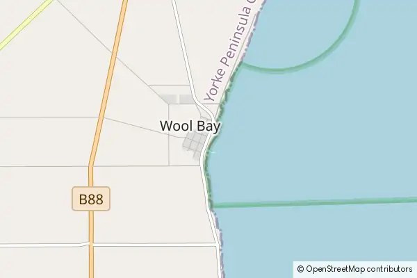 Mapa Wool Bay