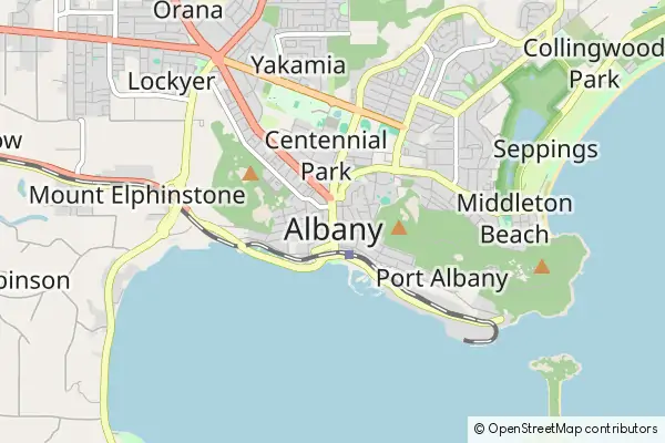 Mapa Albany