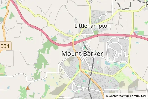 Mapa Mount Barker