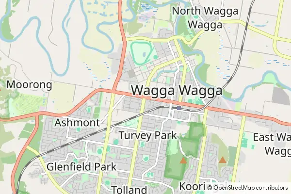 Mapa Wagga Wagga