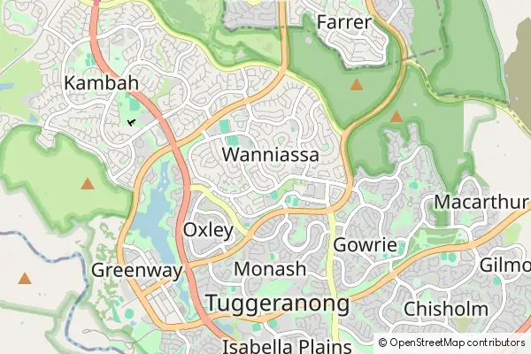 Mapa Tuggeranong