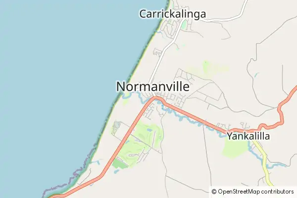 Mapa Normanville