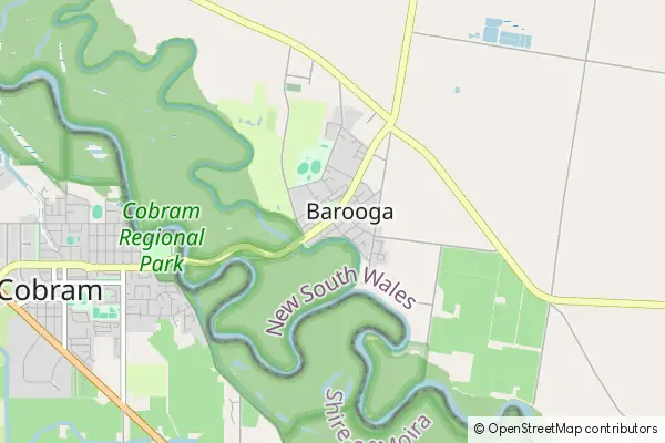 Mapa Barooga