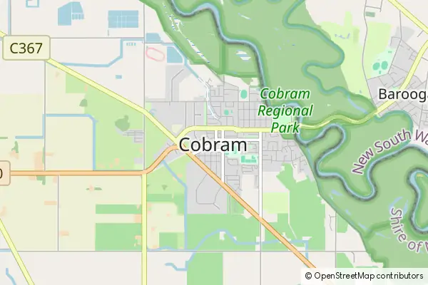 Mapa Cobram