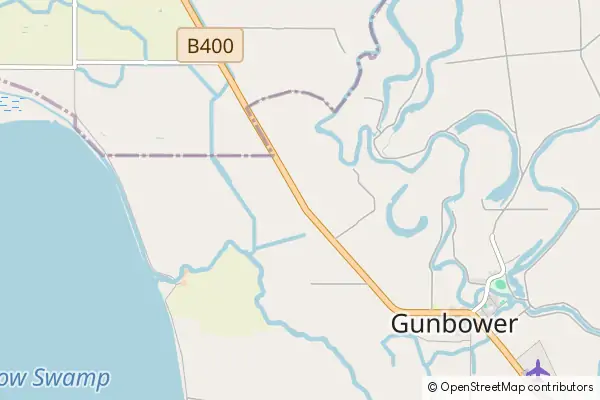 Mapa Gunbower