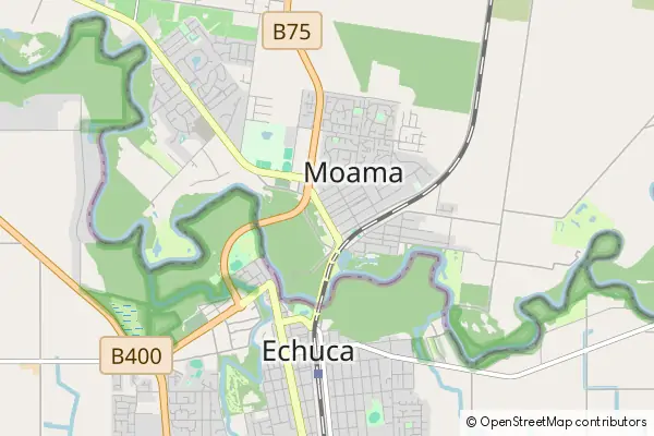 Mapa Moama