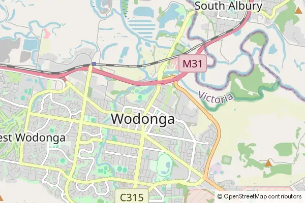 Mapa Wodonga