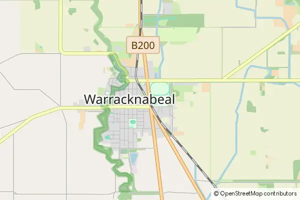 Mapa Warracknabeal