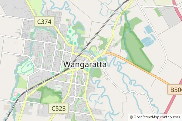 Mapa Wangaratta