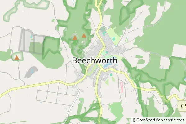 Mapa Beechworth