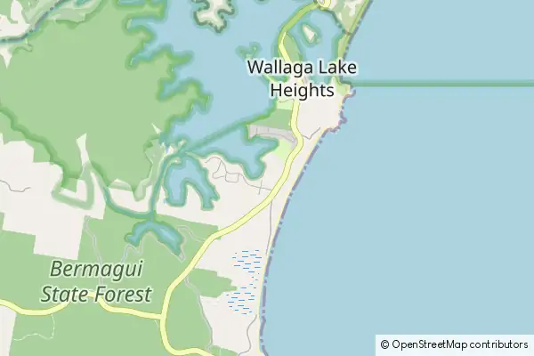 Mapa Wallaga Lake