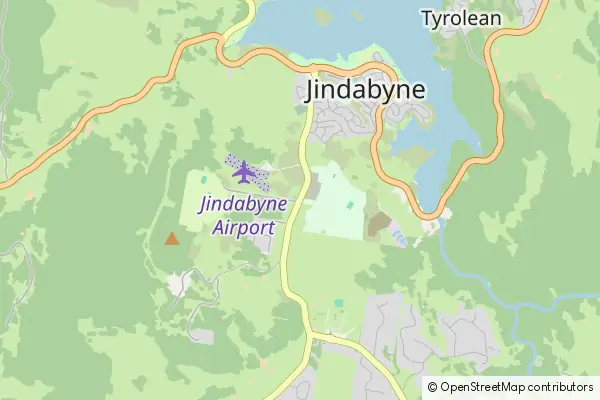 Mapa Jindabyne