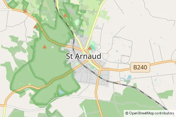 Mapa St Arnaud