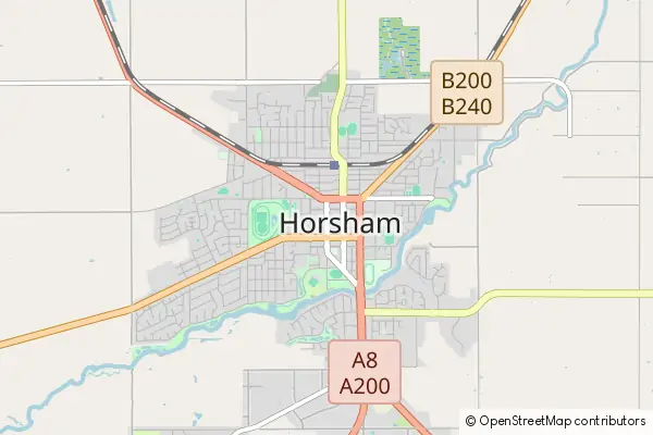 Mapa Horsham