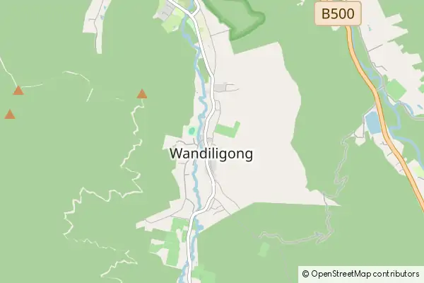 Mapa Wandiligong