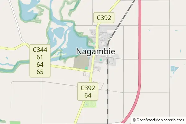 Mapa Nagambie