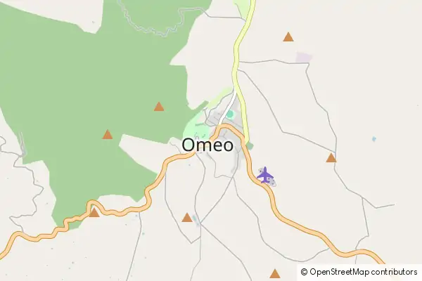 Mapa Omeo