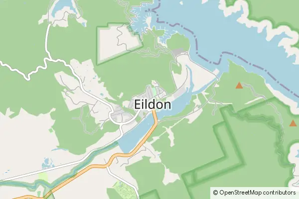 Mapa Eildon