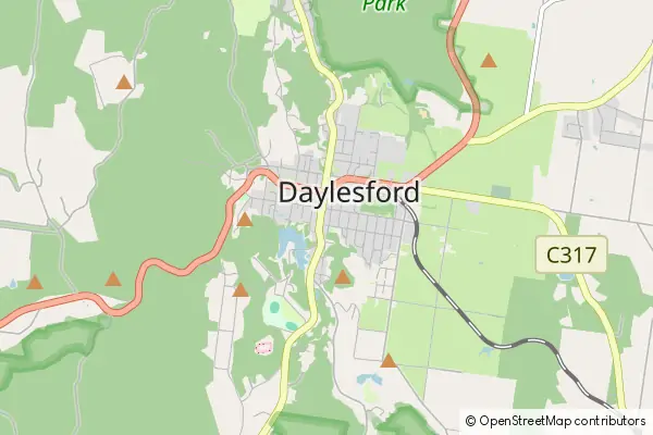 Mapa Daylesford