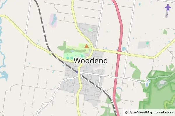 Mapa Woodend