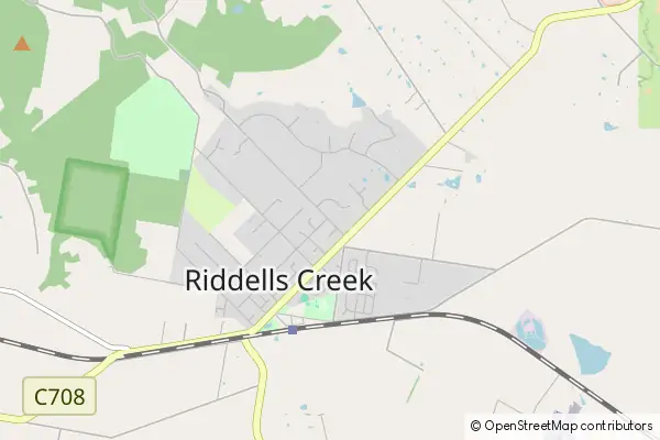 Mapa Riddells Creek