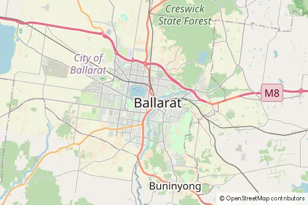 Mapa Ballarat