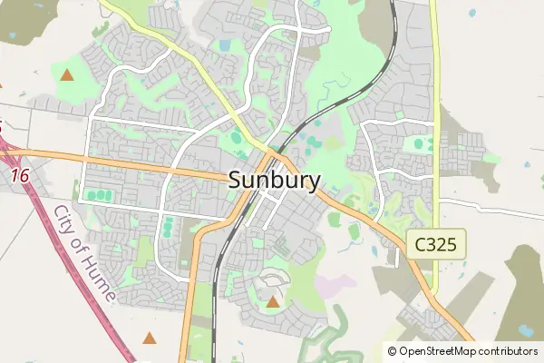 Mapa Sunbury