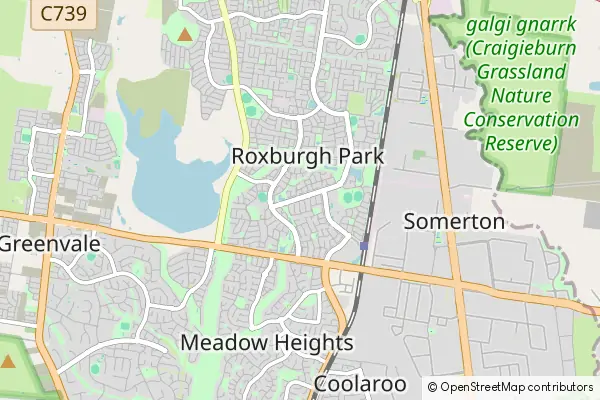 Mapa Roxburgh Park