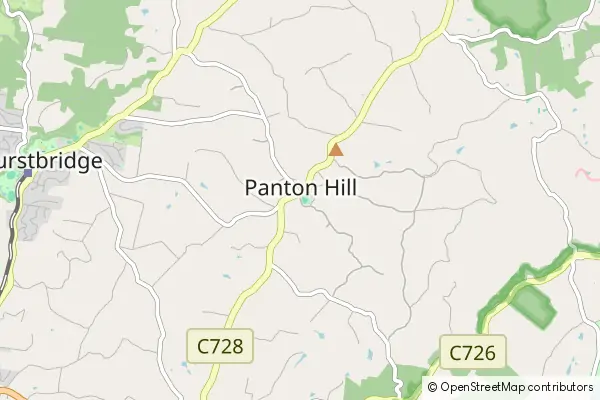 Mapa Panton Hill