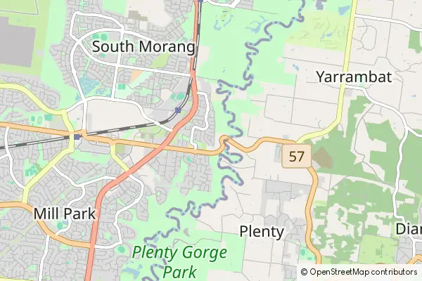 Mapa South Morang