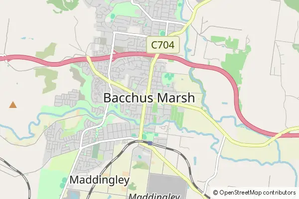 Mapa Bacchus Marsh